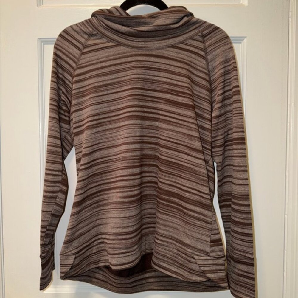 Kuhl Piper Cowl‎ Neck Striped Pullover Size Large